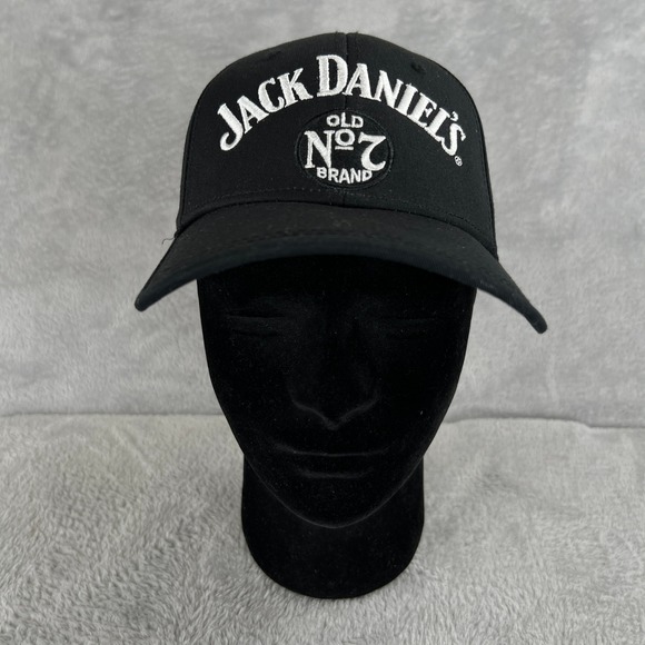 Jack Daniel'S Other - Jack Daniels Old No 7 Hat Black Whiskey Embroidered Logo Strapback Baseball Cap